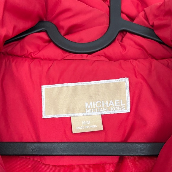 Michael Kors Red Puffer Jacket - Picture 2 of 7